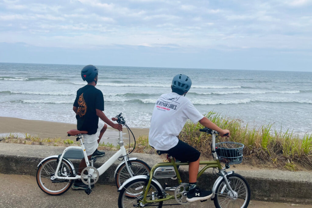 「のと里山サイクリングルート」の海沿い区間