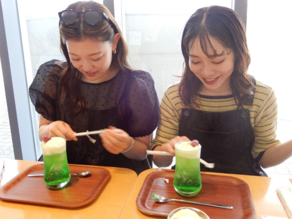 西田幾多郎記念哲学館 クリームソーダ